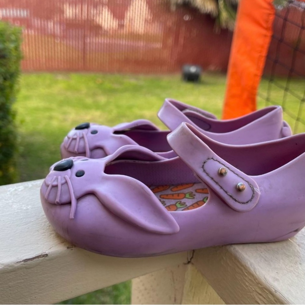 Mini Melissa Lilac Bunny Mary Jane Sandals
